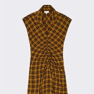 Wray Ceci Dress/ plaid gold and black